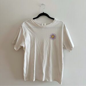 H&M x Smiley Beige Cream Cotton Loose Fit Tshirt S